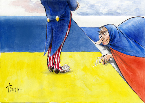 Cartoon: Es ist nicht das... (medium) by Paolo Calleri tagged usa,ukraine,ostukraine,russland,grenze,militaer,putin,donbas,konflikt,nato,soldaten,einmarsch,karikatur,cartoon,paolo,calleri,usa,ukraine,ostukraine,russland,grenze,militaer,putin,donbas,konflikt,nato,soldaten,einmarsch,karikatur,cartoon,paolo,calleri