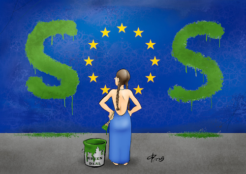 Cartoon: EU-Klimanotstand (medium) by Paolo Calleri tagged eu,europa,parlament,resolution,klima,klimawandel,klimanotstand,umwelt,natur,green,deal,emissionen,klimaziele,massnahmen,greta,thunberg,zukunft,karikatur,cartoon,paolo,calleri,eu,europa,parlament,resolution,klima,klimawandel,klimanotstand,umwelt,natur,green,deal,emissionen,klimaziele,massnahmen,greta,thunberg,zukunft,karikatur,cartoon,paolo,calleri