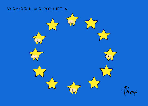 Cartoon: EU-Populismus (medium) by Paolo Calleri tagged eu,deutschland,frankreich,oesterreich,holland,italien,afd,front,national,fpoe,populismus,rechte,nationalismus,politik,karikatur,cartoon,paolo,calleri,eu,deutschland,frankreich,oesterreich,holland,italien,afd,front,national,fpoe,populismus,rechte,nationalismus,politik,karikatur,cartoon,paolo,calleri