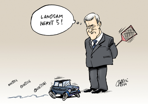 Cartoon: Fall Haderthauer (medium) by Paolo Calleri tagged bayern,csu,ministerpraesident,horst,seehofer,staatskanzleichefin,christine,haderthauer,modellauto,affaere,ermittlungen,betrug,firma,sapor,modelltechnik,uebervorteilung,vertrauen,folgen,kabinettsarbeit,karikatur,cartoon,paolo,calleri,bayern,csu,ministerpraesident,horst,seehofer,staatskanzleichefin,christine,haderthauer,modellauto,affaere,ermittlungen,betrug,firma,sapor,modelltechnik,uebervorteilung,vertrauen,folgen,kabinettsarbeit,karikatur,cartoon,paolo,calleri