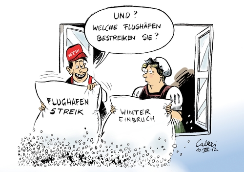 Cartoon: Flughafen Streik (medium) by Paolo Calleri tagged verdi,dienstleistungsgewerkschaft,gewerkschaft,streik,warnstreik,tarifstreit,flughäfen,airport,flugverkehr,tegel,schönefeld,reisende,wetter,wintereinbruch,tarifvertrag,manteltarifvertrag,verspätungen,düsseldorf,frankfurt,hamburg,köln,berlin,dienstpläne,ar,dienstleistungsgewerkschaft,verdi,gewerkschaft,streik,warnstreik,tarifstreit,flughäfen,airport,flugverkehr,tegel,schönefeld,reisende,wetter,wintereinbruch,tarifvertrag,manteltarifvertrag,verspätungen,düsseldorf,frankfurt,hamburg,köln,berlin,dienstpläne,ar