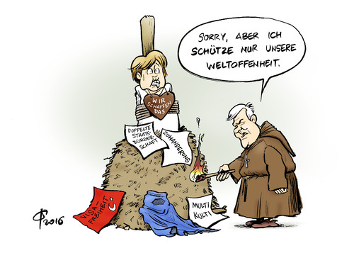 Cartoon: Früher bajuwar alles besser (medium) by Paolo Calleri tagged bayern,parteien,deutschland,cdu,csu,ministerpraesident,horst,seehofer,bundeskanzlerin,angela,merkel,fluechtlinge,fluechtlingspolitik,kurs,papier,doppelte,staatsbuergerschaft,visa,liberalisierung,tuerkei,abkommen,burka,verbot,multikulti,gesellschaft,weltoffenheit,religion,grenzen,sicherung,zuwanderung,karikatur,cartoon,paolo,calleri,deutschland,parteien,bayern,cdu,csu,ministerpraesident,horst,seehofer,bundeskanzlerin,angela,merkel,fluechtlinge,fluechtlingspolitik,kurs,papier,doppelte,staatsbuergerschaft,visa,liberalisierung,tuerkei,abkommen,burka,verbot,multikulti,gesellschaft,weltoffenheit,religion,grenzen,sicherung,zuwanderung,karikatur,cartoon,paolo,calleri