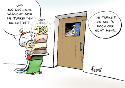 Cartoon: Geburtstagsgeschenk (medium) by Paolo Calleri tagged eu,tuerkei,varhandlungen,beitritt,erdogan,1923,2013,laizismus,islam,osmanisches,reich,putsch,militaer,saeuberungen,haftstrafen,intellektuelle,journalisten,todesstrafe,karikatur,cartoon,paolo,calleri,eu,tuerkei,varhandlungen,beitritt,erdogan,1923,2013,laizismus,islam,osmanisches,reich,putsch,militaer,saeuberungen,haftstrafen,intellektuelle,journalisten,todesstrafe,karikatur,cartoon,paolo,calleri