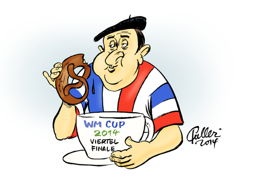 Cartoon: Gegessen (medium) by Paolo Calleri tagged weltmeisterschaft,wm,world,cup,fifa,fussball,brasilien,estadio,maracana,rio,de,janiero,sport,klischee,brezel,deutschland,frankreich,essen,karikatur,cartoon,paolo,calleri,weltmeisterschaft,wm,world,cup,fifa,fussball,brasilien,estadio,maracana,rio,de,janiero,sport,klischee,brezel,deutschland,frankreich,essen,karikatur,cartoon,paolo,calleri