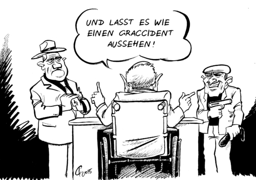 Cartoon: Graccident (medium) by Paolo Calleri tagged eu,deutschland,griechenland,krise,schuldenkrise,eurozone,euro,grexit,graccident,austritt,unfall,ezb,iwf,kommission,bundesfinanzminister,wolfgang,schaeuble,linkspartei,syriza,alexis,tsipras,gianis,varoufakis,karikatur,cartoon,paolo,calleri