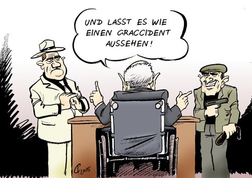 Cartoon: Graccident (medium) by Paolo Calleri tagged eu,deutschland,griechenland,krise,schuldenkrise,eurozone,euro,grexit,graccident,austritt,unfall,ezb,iwf,kommission,bundesfinanzminister,wolfgang,schaeuble,linkspartei,syriza,alexis,tsipras,gianis,varoufakis,karikatur,cartoon,paolo,calleri,eu,deutschland,griechenland,krise,schuldenkrise,eurozone,euro,grexit,graccident,austritt,unfall,ezb,iwf,kommission,bundesfinanzminister,wolfgang,schaeuble,linkspartei,syriza,alexis,tsipras,gianis,varoufakis,karikatur,cartoon,paolo,calleri