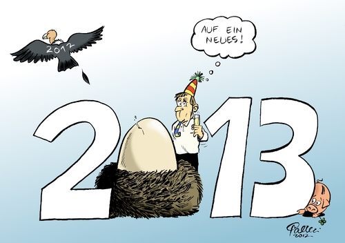 Cartoon: Gutes Neues (medium) by Paolo Calleri tagged jahr,jahreswechsel,2012,2013,geier,pleitegeier,krise,krisenjahr,sparschwein,krisenländer,schuldenkrise,zukunft,glück,sparen,schwein,silvester,neujahr,jahr,jahreswechsel,2012,2013,geier,pleitegeier,krise,krisenjahr,sparschwein,krisenländer,schuldenkrise,zukunft,glück,sparen,schwein,silvester,neujahr