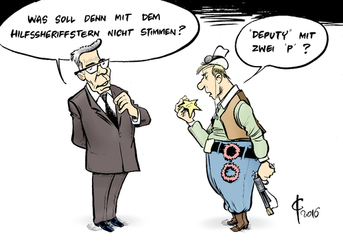 Cartoon: Hilfspolizei (medium) by Paolo Calleri tagged karikatur,innenminister,kritik,vorschlag,wachpolizei,hilfspolizei,polizei,einbrecher,einbrueche,maiziere,de,thomas,deutschland,cartoon,paolo,calleri,deutschland,einbrueche,einbrecher,polizei,hilfspolizei,wachpolizei,vorschlag,kritik,innenminister,karikatur,cartoon,paolo,calleri