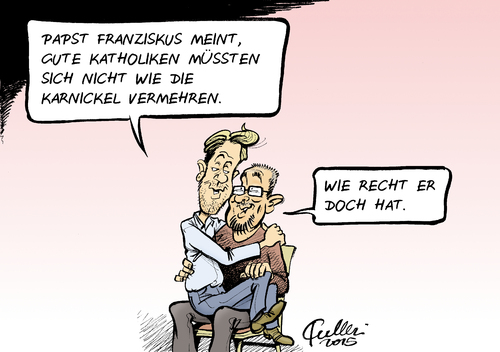 Cartoon: Karnickel (medium) by Paolo Calleri tagged papst,franziskus,asien,sri,lanka,reise,rueckreise,familienplanung,katholiken,fortpflanzung,verhuetung,verhuetungsmittel,familien,elternschaft,verantwortung,geburtenkontrolle,christentum,katholizismus,kinder,karikatur,cartoon,paolo,calleri,papst,franziskus,asien,sri,lanka,reise,rueckreise,familienplanung,katholiken,fortpflanzung,verhuetung,verhuetungsmittel,familien,elternschaft,verantwortung,geburtenkontrolle,christentum,katholizismus,kinder,karikatur,cartoon,paolo,calleri