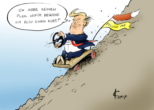 Cartoon: Kurs (medium) by Paolo Calleri tagged usa,praesident,donald,trump,ausenpolitik,krieg,syrien,nordkorea,atomraketen,giftgas,angriff,kurs,kursaenderung,weltpolizei,unberechenbar,karikatur,cartoon,paolo,calleri,usa,praesident,donald,trump,ausenpolitik,krieg,syrien,nordkorea,atomraketen,giftgas,angriff,kurs,kursaenderung,weltpolizei,unberechenbar,karikatur,cartoon,paolo,calleri