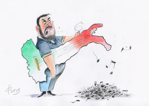 Cartoon: Lasciatemi cantare (medium) by Paolo Calleri tagged eu,italien,italy,italia,regierung,matteo,salvini,innenminister,rechtspopulist,rechtspopulismus,nationalismus,wirtschaft,fianzen,faschismus,lega,parteien,migration,migrationspolitik,immigration,flüchtlinge,flüchtlingspolitik,musik,toto,cutugno,cartoon,karikatur,paolo,calleri,eu,italien,italy,italia,regierung,matteo,salvini,innenminister,rechtspopulist,rechtspopulismus,nationalismus,wirtschaft,fianzen,faschismus,lega,parteien,migration,migrationspolitik,immigration,flüchtlinge,flüchtlingspolitik,musik,toto,cutugno,cartoon,karikatur,paolo,calleri