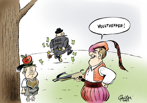 Cartoon: Nolympia (medium) by Paolo Calleri tagged deutschland,bayer,münchen,garmisch,partenkirchen,traunstein,berchtesgaden,sport,olympia,winterspiele,2022,bewerbung,ioc,bürgerentscheid,olympiabefürworter,olympiagegner,nolympia,profitgier,intransparenz,karikatur,paolo,calleri,deutschland,bayer,münchen,garmisch,partenkirchen,traunstein,berchtesgaden,sport,olympia,winterspiele,2022,bewerbung,ioc,bürgerentscheid,olympiabefürworter,olympiagegner,nolympia,profitgier,intransparenz,karikatur,paolo,calleri