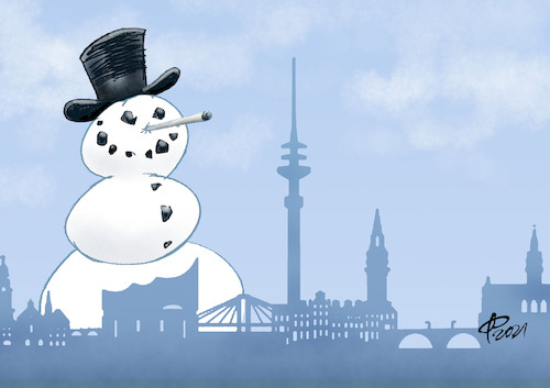 Rekordschnee in Hamburg Rekordschnee in Hamburg