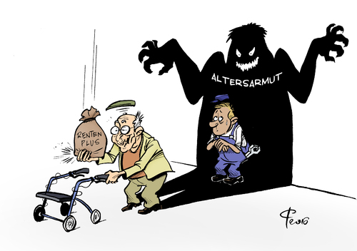 Cartoon: Schattiges Plätzchen (medium) by Paolo Calleri tagged deutschland,renten,rentenplus,anstieg,armut,altersarmut,generationen,jung,alt,rentenniveau,lohnentwicklung,lohnsteigerung,karikatur,cartoon,paolo,calleri,deutschland,renten,rentenplus,anstieg,armut,altersarmut,generationen,jung,alt,rentenniveau,lohnentwicklung,lohnsteigerung,karikatur,cartoon,paolo,calleri