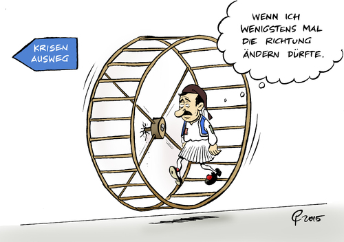 Cartoon: Schuldenrad (medium) by Paolo Calleri tagged eu,griechenland,schuldenkrise,aufschub,kredite,ablehnung,lagarde,reformen,austeritaet,reformforderungen,geldgeber,internationaler,waehrungsfonds,sparpolitik,sparzwang,arbeit,soziales,armut,krise,karikatur,cartoon,paolo,calleri,eu,griechenland,schuldenkrise,aufschub,kredite,ablehnung,lagarde,reformen,austeritaet,reformforderungen,geldgeber,internationaler,waehrungsfonds,sparpolitik,sparzwang,arbeit,soziales,armut,krise,karikatur,cartoon,paolo,calleri