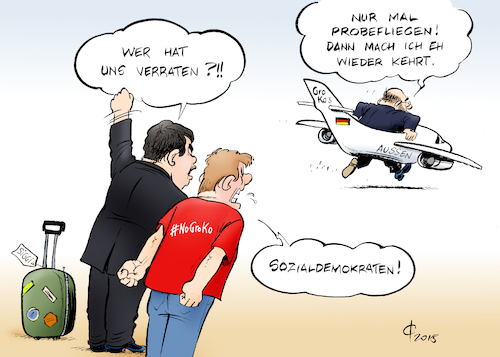 Schulz der Wortbruchpilot