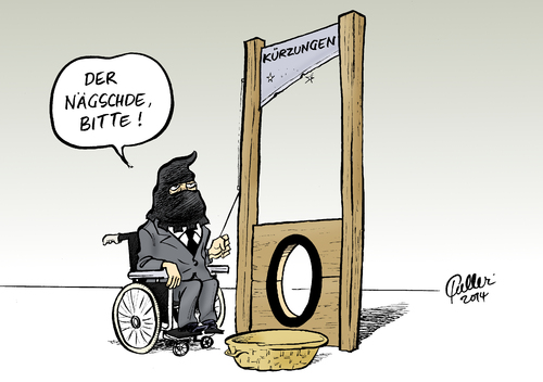 Cartoon: Schwarze Null (medium) by Paolo Calleri tagged deutschland,bundesregierung,bundesfinanzminister,wolfgang,schaeuble,groko,koalition,schuldenkrise,eu,euro,schwarze,null,neuverschuldung,kredite,einsparungen,kuerzungen,sozialleistungen,mindestlohn,rente,lohn,opfer,selbstzweck,karikatur,cartoon,paolo,calle,deutschland,bundesregierung,bundesfinanzminister,wolfgang,schaeuble,groko,koalition,schuldenkrise,eu,euro,schwarze,null,neuverschuldung,kredite,einsparungen,kuerzungen,sozialleistungen,mindestlohn,rente,lohn,opfer,selbstzweck,karikatur,cartoon,paolo,calle