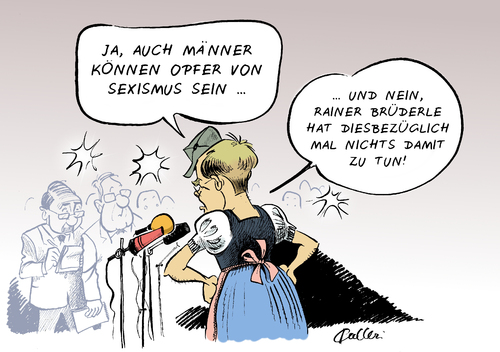 Cartoon: Sexismusdebatte (medium) by Paolo Calleri tagged politik,arbeitsplatz,dirndl,herrenwitz,gesellschaft,artikel,debatte,frauen,maenner,belaestigung,himmelreich,laura,journalistin,stern,magazin,bruederle,rainer,spitzenkandidat,niebel,dirk,entwicklungshilfeminister,liberale,fdp,sexismus,sexismus,fdp,liberale,entwicklungshilfeminister,dirk,niebel,spitzenkandidat,rainer,bruederle,magazin,stern,journalistin,laura,himmelreich,belaestigung,maenner,frauen,debatte,artikel,gesellschaft,herrenwitz,dirndl,arbeitsplatz,politik