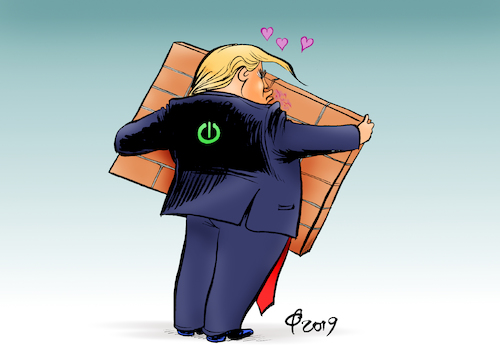 Cartoon: Shutdown-Lösung (medium) by Paolo Calleri tagged us,usa,verinigte,staaten,praesident,donald,trump,haushalt,haushaltsstreit,shutdown,beamte,angestellte,loehne,mauer,erpressung,mexiko,repraesentantenhaus,senat,minister,kongress,karikatur,paolo,calleri,us,usa,verinigte,staaten,praesident,donald,trump,haushalt,haushaltsstreit,shutdown,beamte,angestellte,loehne,mauer,erpressung,mexiko,repraesentantenhaus,senat,minister,kongress,karikatur,paolo,calleri