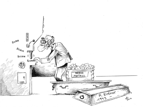 Cartoon: So sehen Sieger aus (medium) by Paolo Calleri tagged leyen,der,von,ursula,bundesarbeitsministerin,67,mit,rente,rentner