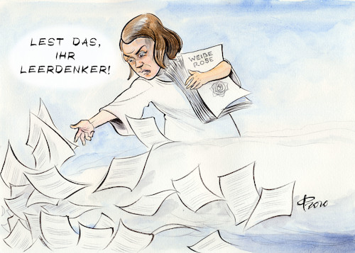 Cartoon: Sophie (medium) by Paolo Calleri tagged deutschland,corona,masnahmen,queerdenker,demokratie,diktatur,demonstrationen,covid,19,widerstand,rechtsextreme,infektionen,leugner,vergleiche,sophie,scholl,weise,rose,flugblaetter,gesellschaft,arbeit,soziales,karikatur,cartoon,paolo,calleri,deutschland,corona,masnahmen,queerdenker,demokratie,diktatur,demonstrationen,covid,19,widerstand,rechtsextreme,infektionen,leugner,vergleiche,sophie,scholl,weise,rose,flugblaetter,gesellschaft,arbeit,soziales,karikatur,cartoon,paolo,calleri