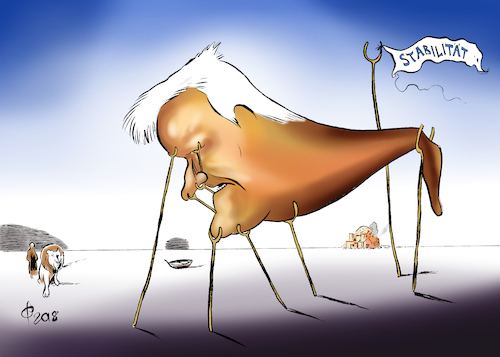 Cartoon: Stabilität (medium) by Paolo Calleri tagged deutschland,bayern,wahlen,landtagswahl,csu,bundesinnenminister,parteivorsitzender,parteichef,horst,seehofer,stimmenverluste,analyse,stabilitaet,wahldebakel,groko,bundesregierung,koalition,karikatur,cartoon,paolo,calleri,deutschland,bayern,wahlen,landtagswahl,csu,bundesinnenminister,parteivorsitzender,parteichef,horst,seehofer,stimmenverluste,analyse,stabilitaet,wahldebakel,groko,bundesregierung,koalition,karikatur,cartoon,paolo,calleri