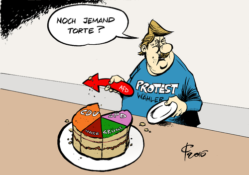 Cartoon: Torte (medium) by Paolo Calleri tagged deutschland,länder,landtag,landtagswahlen,wahlen,baden,württemberg,rheinland,pfalz,sachsen,anhalt,protest,protestwähler,flüchtlingskrise,flüchtlinge,rechtspopulisten,afd,alternative,für,cdu,spd,linke,grüne,nichtwähler,tortengrafik,karikatur,cartoon,paolo,calleri,deutschland,länder,landtag,landtagswahlen,wahlen,baden,württemberg,rheinland,pfalz,sachsen,anhalt,protest,protestwähler,flüchtlingskrise,flüchtlinge,rechtspopulisten,afd,alternative,für,cdu,spd,linke,grüne,nichtwähler,tortengrafik,karikatur,cartoon,paolo,calleri