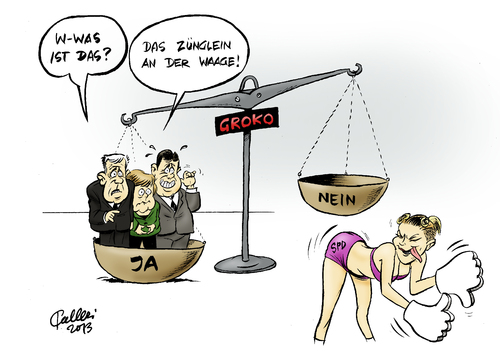 Cartoon: Twerking (medium) by Paolo Calleri tagged deutschland,bundestagswahl,2013,cdu,csu,spd,große,koalition,koalitionsverhandlungen,koalitionsvertrag,groko,basis,befragung,mitgleider,mitgliederbefragung,zustimmung,ablehnung,popkultur,musik,miley,cyrus,twerking,mtv,video,music,awards,karikatur,cartoon,paolo,calleri,deutschland,bundestagswahl,2013,cdu,csu,spd,große,koalition,koalitionsverhandlungen,koalitionsvertrag,groko,basis,befragung,mitgleider,mitgliederbefragung,zustimmung,ablehnung,popkultur,musik,miley,cyrus,twerking,mtv,video,music,awards,karikatur,cartoon,paolo,calleri