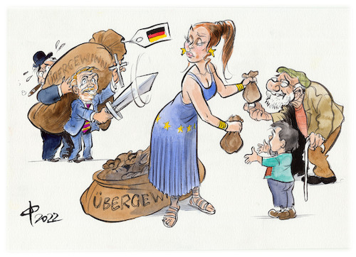 Cartoon: Übergewinnsteuer (medium) by Paolo Calleri tagged steuer,uebergewinn,konzerne,wirtschaft,europa,energie,kosten,bundesfinanzminister,lindner,fdp,liberal,eu,karikatur,cartoon,paolo,calleri,steuer,uebergewinn,konzerne,wirtschaft,europa,energie,kosten,bundesfinanzminister,lindner,fdp,liberal,eu,karikatur,cartoon,paolo,calleri