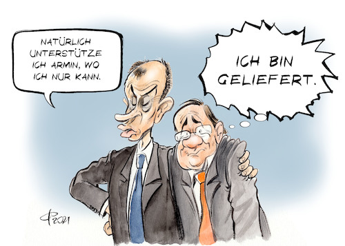 Cartoon: Unterstützung (medium) by Paolo Calleri tagged deutschland,bundestagswahl,2021,cdu,union,kanzlerschaft,kanzlerkandidatur,kandidatur,wahlen,armin,laschet,friedrich,merz,markus,söder,unterstützung,rivalen,parteivorsitzender,parteichef,geselsschaft,umfragen,arbeit,wirtschaft,corona,massnahmen,management,krise,bundestag,abgeordnete,mehrheiten,karikatur,cartoon,paolo,calleri,deutschland,bundestagswahl,2021,cdu,union,kanzlerschaft,kanzlerkandidatur,kandidatur,wahlen,armin,laschet,friedrich,merz,markus,söder,unterstützung,rivalen,parteivorsitzender,parteichef,geselsschaft,umfragen,arbeit,wirtschaft,corona,massnahmen,management,krise,bundestag,abgeordnete,mehrheiten,karikatur,cartoon,paolo,calleri