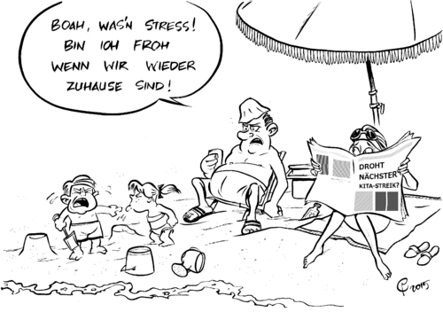 Urlaubsstress