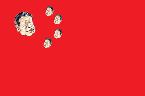 Cartoon: Volksrepublik Xina (medium) by Paolo Calleri tagged vr,volksrepublik,china,parteitag,kommunistische,partei,kp,staatschef,xi,jinping,karikatur,cartoon,paolo,calleri,vr,volksrepublik,china,parteitag,kommunistische,partei,kp,staatschef,xi,jinping,karikatur,cartoon,paolo,calleri