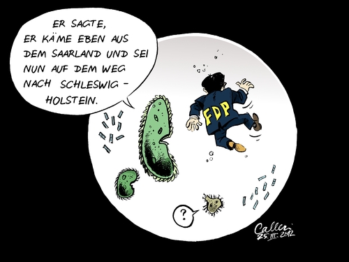 Cartoon: Wander-Amöbe (medium) by Paolo Calleri tagged amöben,amöbe,rösler,philipp,bundespartei,hürde,landtag,landesparlament,fdp,2012,landtagswahlen,saarbrücken,saarland,einzeller,saarland,saarbrücken,fdp,landesparlament,landtagswahlen,hürde,bundespartei,rösler