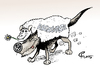 Cartoon: Abgasskandal (small) by Paolo Calleri tagged deutschland,usa,wolfsburg,volkswagen,vw,abgas,abgastest,manipulationen,abgaswerte,software,betrug,umweltnormen,diesel,ermittlungen,karikatur,cartoon,paolo,calleri