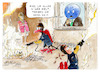 Cartoon: Abgefahrenheit (small) by Paolo Calleri tagged un,deutschland,klima,klimawandel,klimakatastrophe,klimaaktivisten,letzte,generation,kritik,razzien,durchsuchungen,massnahmen,emissionen,umwelt,natur,zukunft,politik,karikatur,cartoon,paolo,calleri