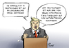 Cartoon: Abschreckendes Beispiel (small) by Paolo Calleri tagged usa wahlkampf praesidentschaft praesident vereinigte staaten amerika kandidat donald trump zuwanderung zuwanderungspolitik negativbesipiel vorbild warnung deutschland kriminalitaet geografie populismus hetze karikatur cartoon paolo calleri