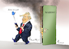 Cartoon: Alles ist gut! (small) by Paolo Calleri tagged usa,vergeltungsschlag,irak,iran,washington,teheran,toetung,general,soleimani,praesident,donald,trump,krieg,angriffe,militaer,nahost,konflikte,miltaerbasen,us,twitter,tweet,karikatur,cartoon,paolo,calleri