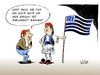 Cartoon: Andere Länder - andere Sorgen (small) by Paolo Calleri tagged griechenland,athen,wahlen,parlamentswahlen,faschisten,rassisten,rechtsextremisten,rechts,rechtsextremistisch,goldene,morgendämmerung,wahlkampf,fdp,nrw,schleswig,holstein