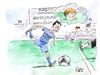 Cartoon: Ansporn (small) by Paolo Calleri tagged em,europameisterschaft,euro,2012,uefa,viertelfinale,deutschland,griechenland,polen,danzig,eurokrise,schuldenkrise,krise,athen,eu,politik,fußball,sport,stimmung,emotionen,krisenmanagement,kanzlerin,angela,merkel,sympathie,antipathie