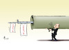 Cartoon: Bazooka-Olaf (small) by Paolo Calleri tagged deutschland,bundeskanzler,olaf,scholz,bazooka,wumms,wirtschaft,energie,preise,gesellschaft,finanzen,karikatur,cartoon,paolo,calleri