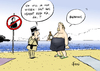 Cartoon: Bierkini (small) by Paolo Calleri tagged frankreich,badekultur,straende,islamismus,muslime,burkini,burka,verbot,terror,gefahr,angst,islamophobie,kulturen,religionen,politik,karikatur,cartoon,paolo,calleri