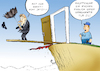 Cartoon: Brexit-Exit (small) by Paolo Calleri tagged eu,gb,grossbritannien,brexit,united,kingdom,great,britain,austritt,austrittserklaerung,eugh,europaeisch,gericht,gerichtshof,entscheidung,karikatur,cartoon,paolo,calleri