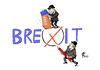 Cartoon: Brexit-Referendum (small) by Paolo Calleri tagged eu,europa,grossbritannien,referendum,brexit,austritt,verbleib,abstimmung,briten,gegner,befuerworter,wirtschaft,gemeinschaft,karikatur,cartoon,paolo,calleri