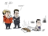 Cartoon: Bulldogshit (small) by Paolo Calleri tagged brüssel,krisengipfel,euro,gipfel,gipfeltreffen,david,cameron,angela,merkel,nicolas,sarkozy,merkozy,deutschland,frankreich,grossbritannien,vertragsänderung,haushalt,haushaltsdisziplin,eu,eurozone,eurovertrag,schuldenkrise