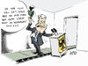 Cartoon: Bundesbayer auf Zeit (small) by Paolo Calleri tagged christian,wulff,bundespräsident,staatsoberhaupt,rücktritt,csu,horst,seehofer,bayern,staatsanwaltschaft,kreditaffäre,medienaffäre