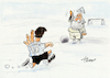 Cartoon: Diego (small) by Paolo Calleri tagged welt,sport,argentinien,napoli,italien,mexiko,fußball,weltmeister,diego,armando,maradona,hand,gottes,tod,idol,legende,karikatur,cartoon,paolo,calleri