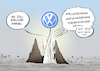 Cartoon: Elfenbeinturm (small) by Paolo Calleri tagged deutschland,industrie,wirtschaft,automobil,automobilindustrie,volkswagen,herbert,diess,chef,konzern,konzernumbau,umbau,diesel,dieselskandal,software,abgase,karikatur,cartoon,paolo,calleri