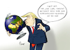 Cartoon: Entfernungen (small) by Paolo Calleri tagged usa nordkorea konflikt raketentests drohungen flugzeugtraeger praesident donald trump armada uss carl vinson pentagon militaer saebelrasseln drohkulisse karikatur cartoon paolo calleri