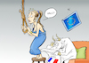 Cartoon: Frankreich-Stichwahl (small) by Paolo Calleri tagged eu,europa,frankreich,präsidentschaft,präsidentschaftswahl,stichwahl,le,pen,macron,rechtspopulismus,wirtschaft,zusammenhalt,einheit,protektionismus,frexit,werte,abschottung,freiheit,karikatur,cartoon,paolo,calleri