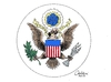 Cartoon: Great Seal (small) by Paolo Calleri tagged usa,ratingagenturen,standard,and,poors,moodys,haushaltskrise,schuldendeal,streit,demokraten,republikaner,schuldengrenze,schuldenlimit,schuldenkrise,kreditwuerdigkeit,herabstufung,us,kongress